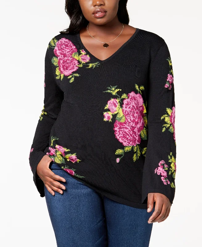Plus Size Jacquard Sweater Fleece Fabric Down Fabric Feather Fabric