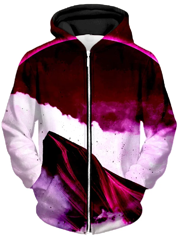 Archangel Unisex Zip-Up Hoodie Hoodie with Hem Embroidery Detailed Premium