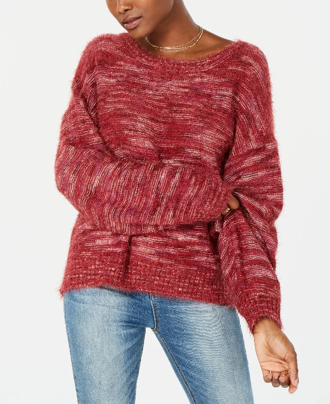 American Rag Juniors Space Dye Balloon Sleeve Sweater Fitted Loose Oversized