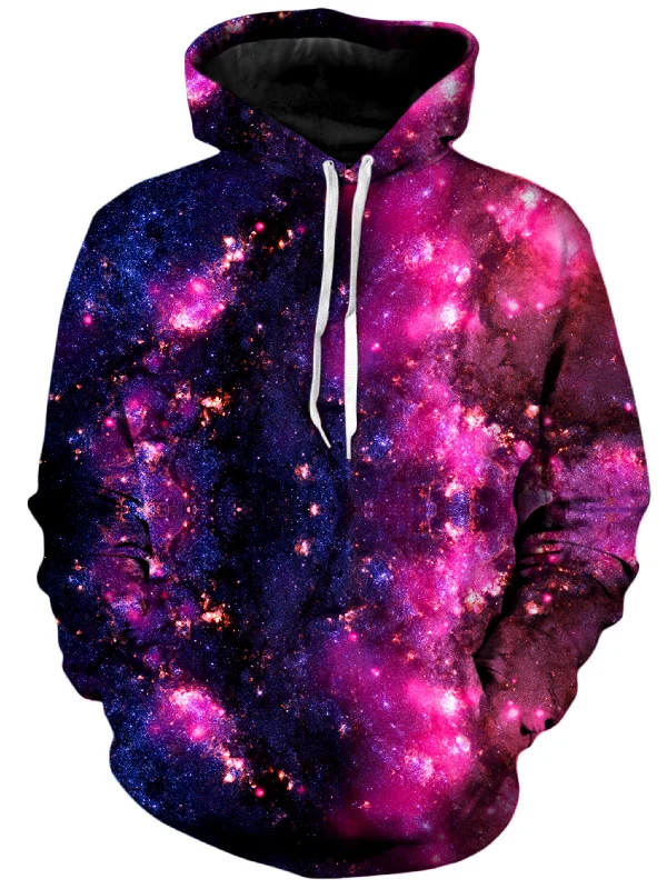 Purple Cosmos Unisex Hoodie Zip Hoodie Drawstring Kangaroo Pocket