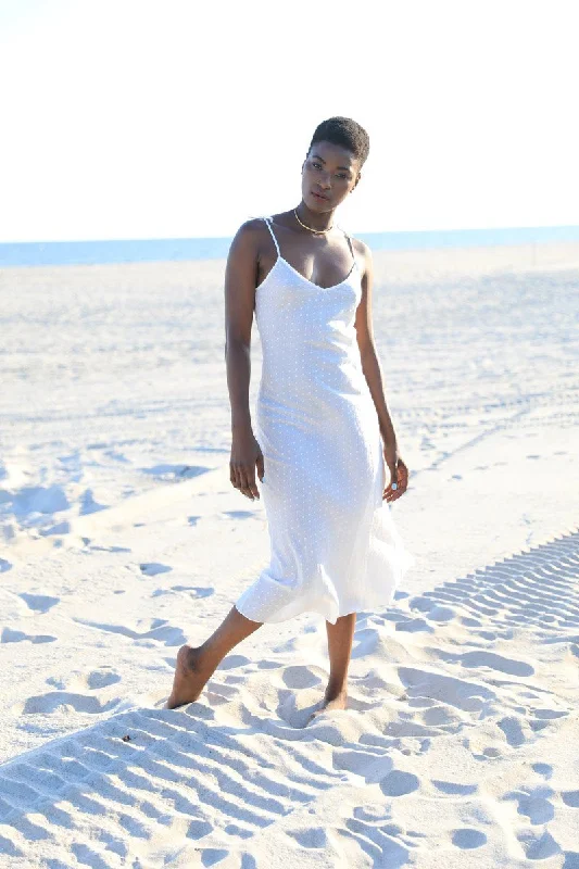 Milk Slip Dress, 100% Milk Fabric Tunics Satin smooth