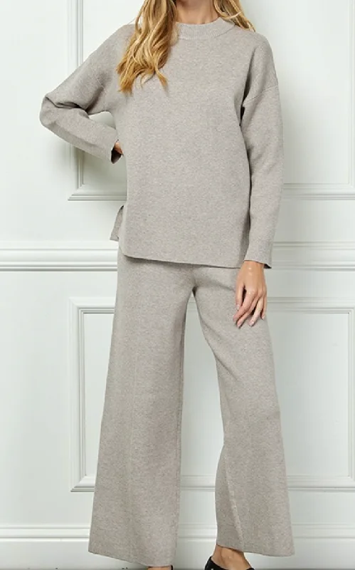 Mock Neck Sweater Set Boxy Sweater Fitted Sweater A-Line