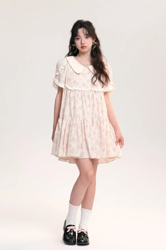 White Jasmine Doll Collar Dress AOO0028 Tunics Sophisticated sleek