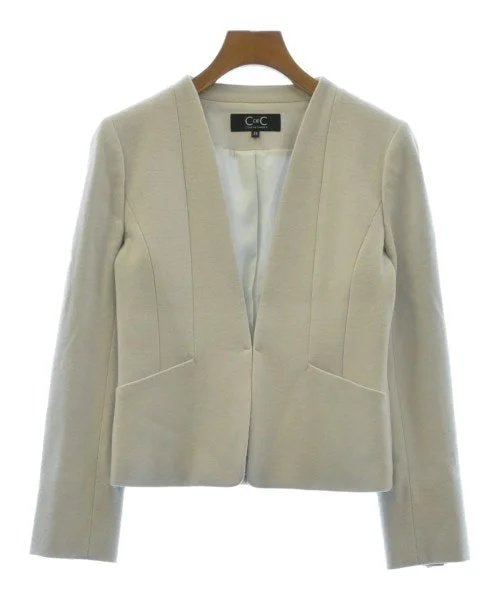 COUP DE CHANCE Collarless jackets Herringbone Jacket Houndstooth Jacket Plaid Jacket