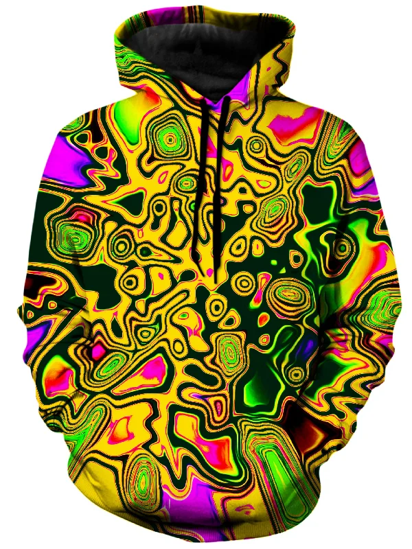 Splash Of The 90s Unisex Hoodie Hoodie with Toggle Buttons Decorative Unique