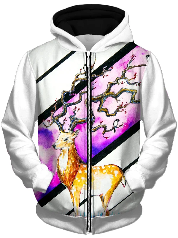 Alastor Unisex Zip-Up Hoodie Hoodie with Double Zipper Versatile Adjustable