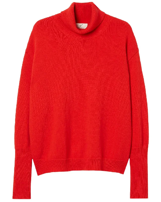 Scarlett Roll Neck Sweater Zippered Buttoned Snapped
