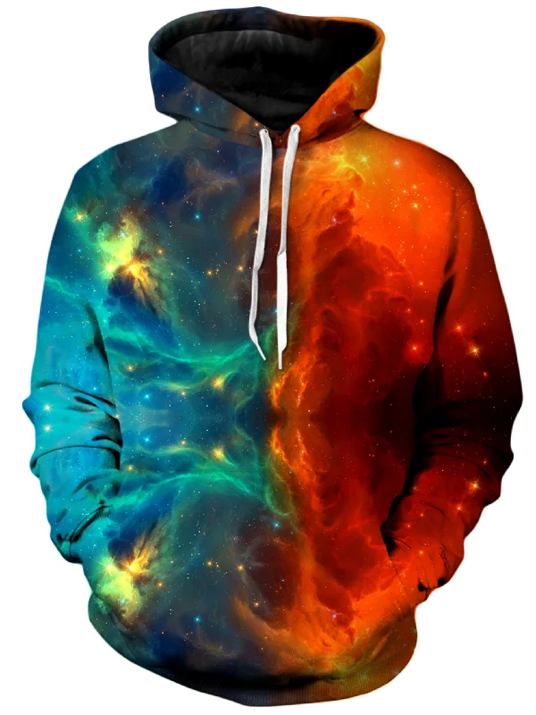 Fire and Ice Galaxy Unisex Hoodie Hoodie Sweatshirt Pullover