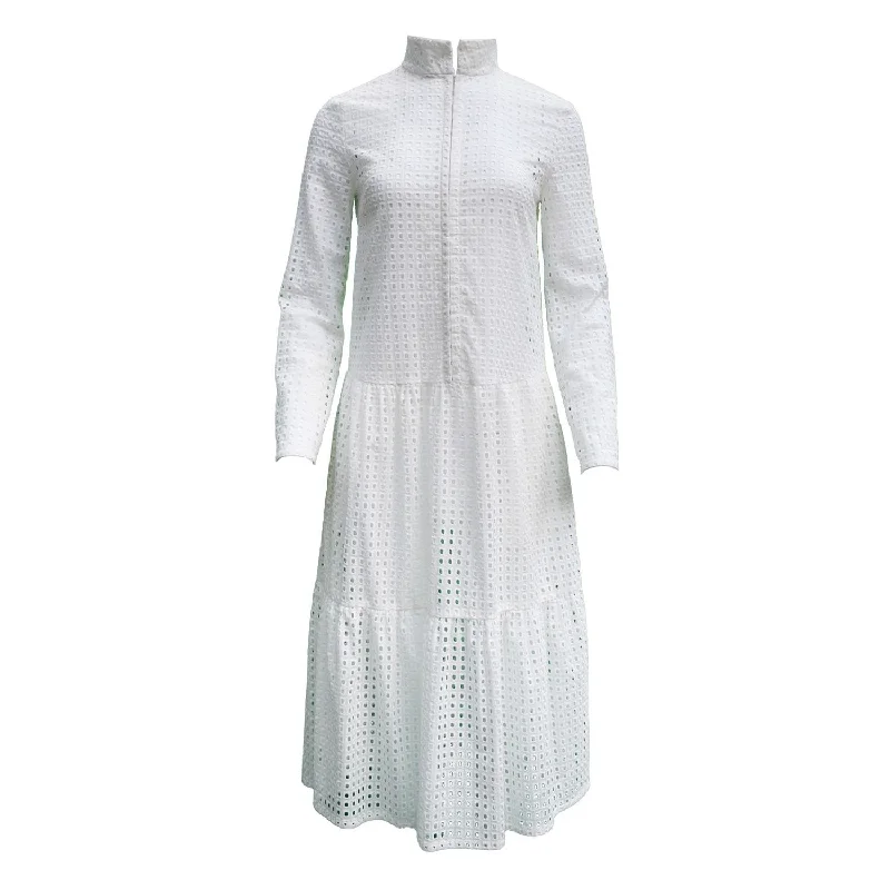 Adri Dress / Vintage White Cotton Eyelet Tunics Wedding white