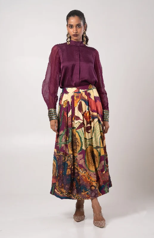 Dawn Skirt Set leather skirt refined