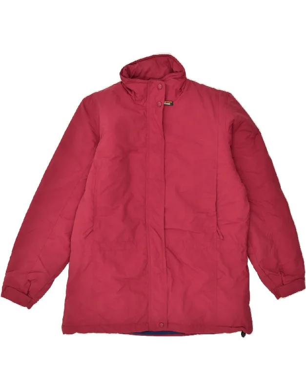 L.L.BEAN Womens Windbreaker Jacket UK 14 Medium Pink Nylon Denim Jacket Leather Jacket Suede Jacket