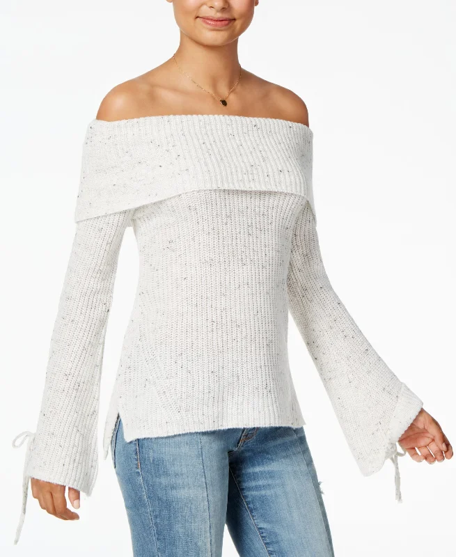 American Rag Juniors Off The Shoulder Sweater Faux Fur Fabric Real Fur Fabric Shearling Fabric