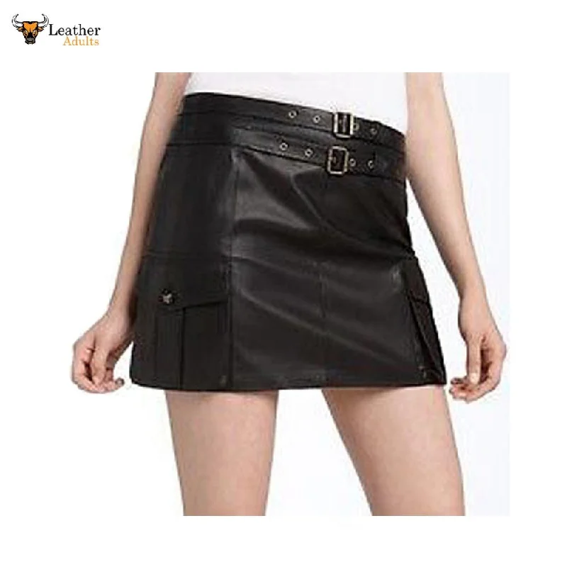 Sexy Butter Soft Women's LAMBS LEATHER MINI SKIRT All Sizes denim skirt casual