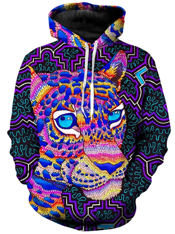 Jungle Jaguar Unisex Hoodie Hoodie with Typography Text Message