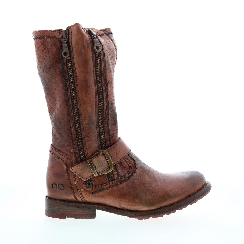 Bed Stu Hustle S F321143 Womens Brown Leather Zipper Casual Dress Boots Tunics Handmade artisanal