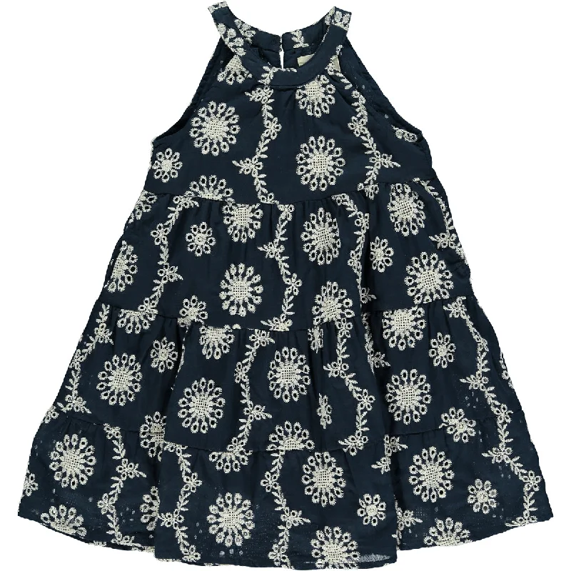 Maleia Dress in Navy