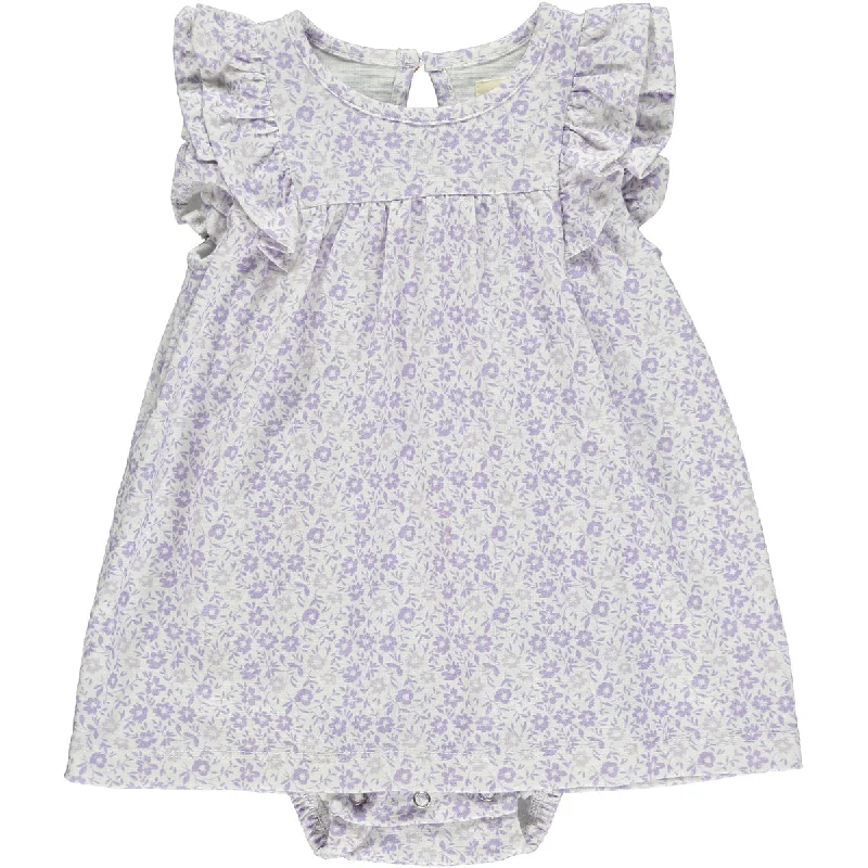 Jenn Dress in Lavender Ditsy Floral