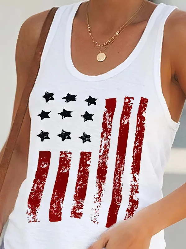 4th of July Women's Tank high neck tank