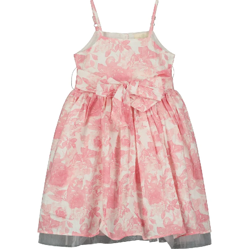 Juliet Dress in Pink Roses