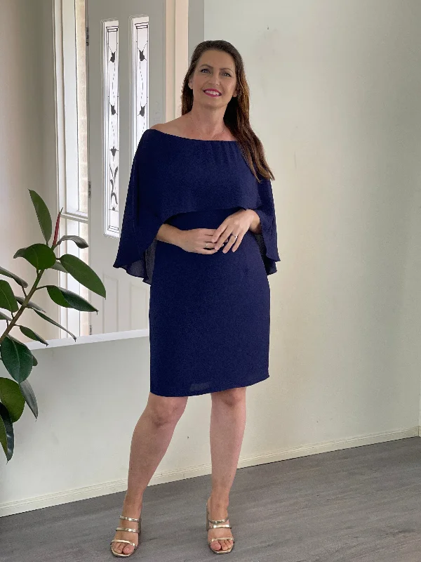 Esme Navy Evening Dress