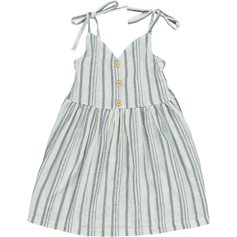 Penny Dress in Navy Stripe