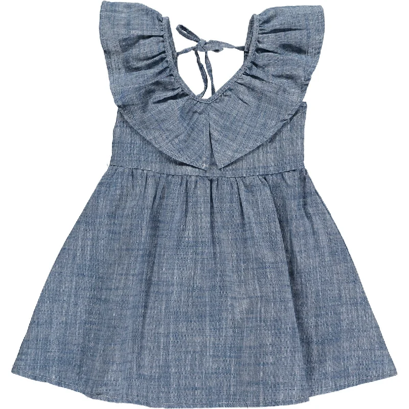 Harper Dress in Soft Chambray
