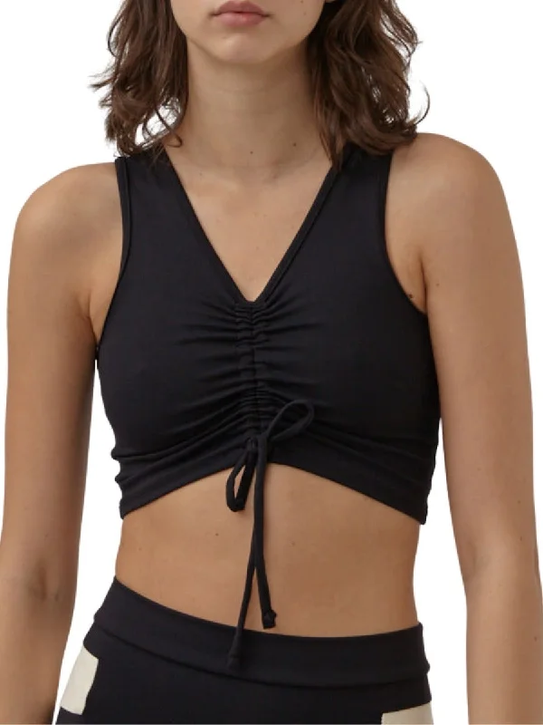 Reverie Ruched Crop Tank playful tank top