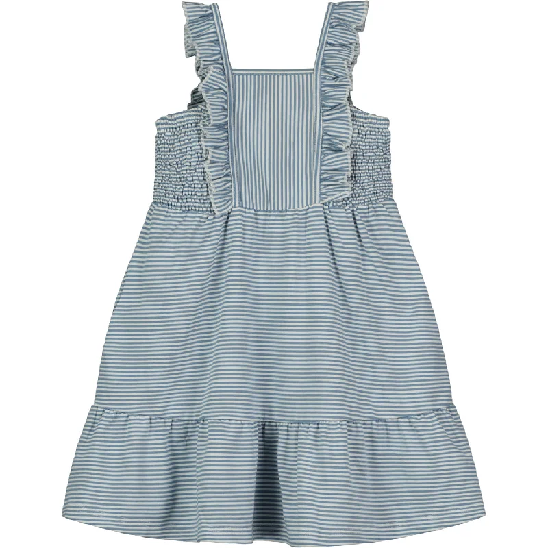 Ameera Dress in Blue Stripe