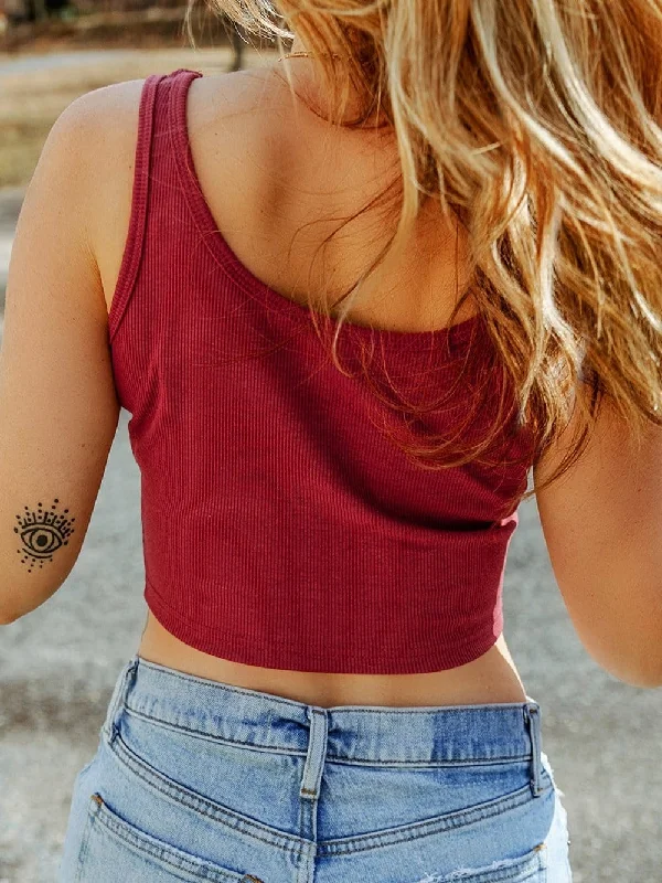 Casual Knit Tank Top relaxed fit tank