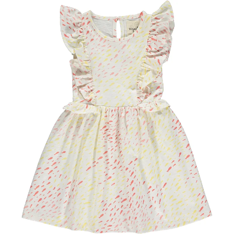 Maria Dress in Pastel Fish