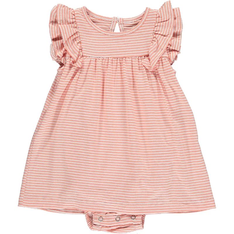 Jenn Dress in Pink Stripe