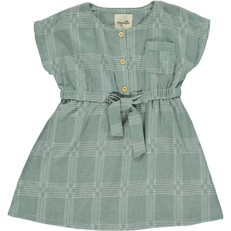 Diane Dress in Green Plaid