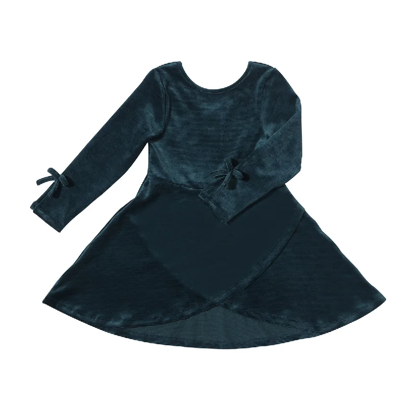 Shiloh Dress in Dusty Teal