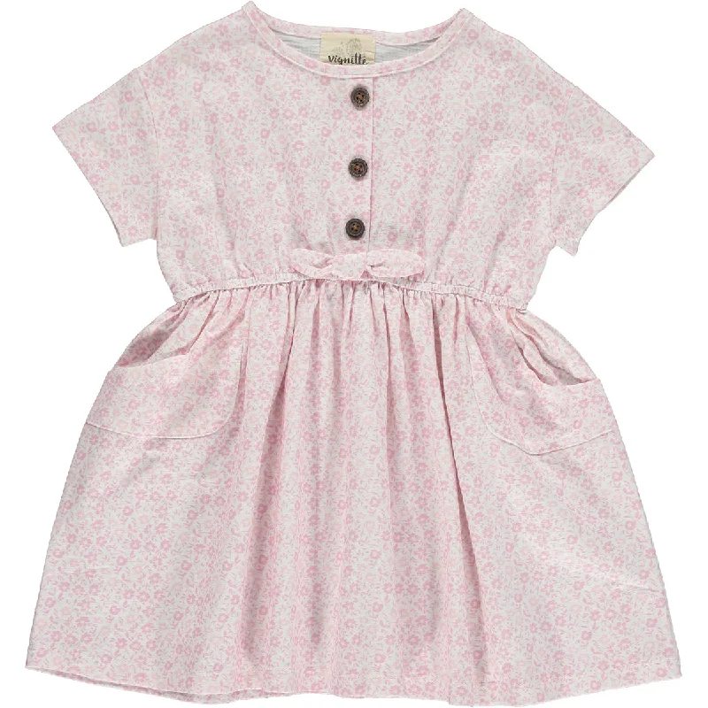 Daisy Dress in Pink Ditsy Floral