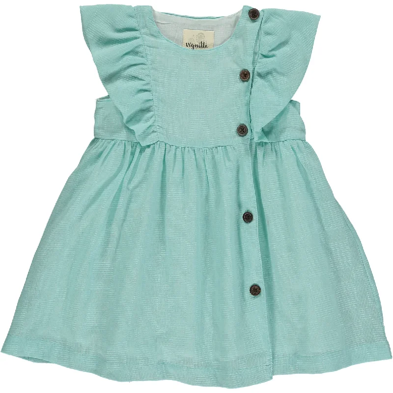 Geo Dress in Aqua