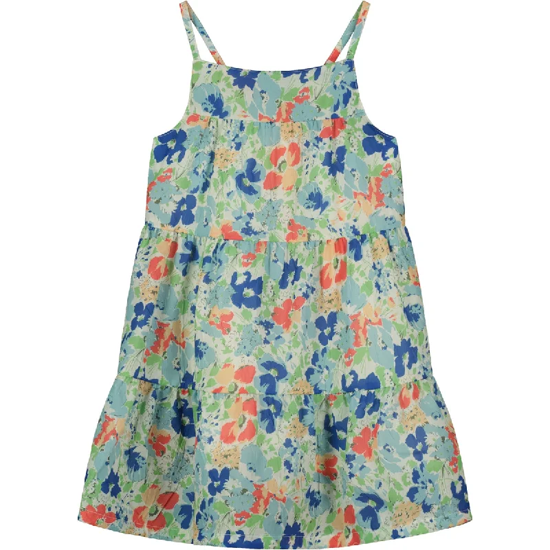 Paula Dress in Coral bouquet