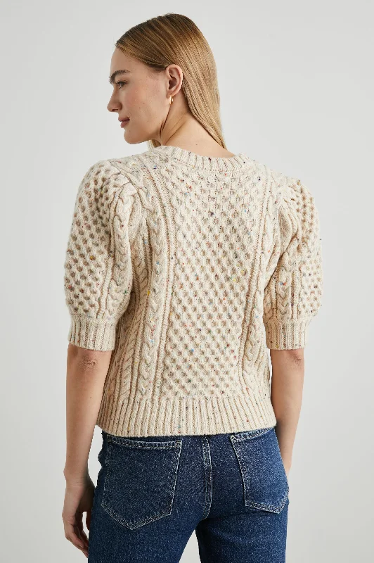 ISLA CARDIGAN - CREAM CONFETTI