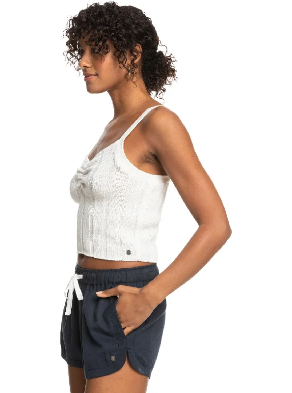 Island Beauty Knitted Tank Top - Tapioca