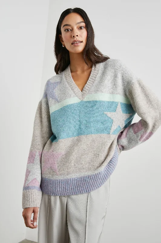 MIA SWEATER - HEATHERED STARS