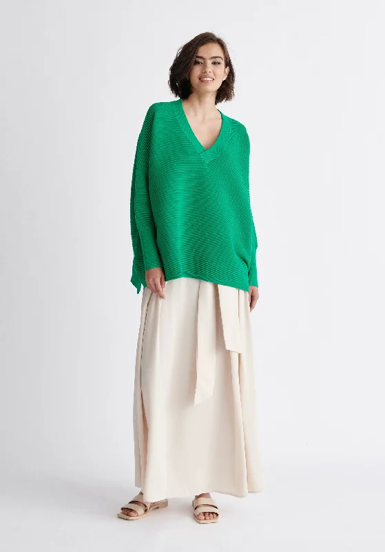 Paisie V-Neck Ribbed Jumper