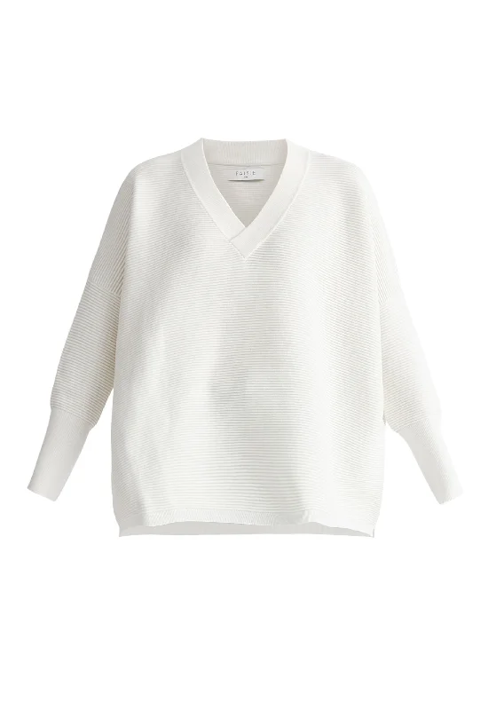 Paisie V-Neck Ribbed Jumper