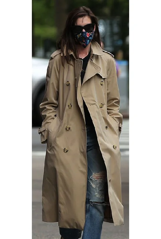 Anne Hathaway We Crashed Brown Coat