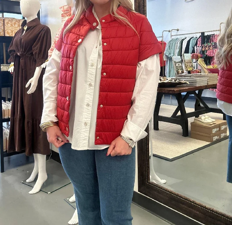 Audrey Puffer In Red