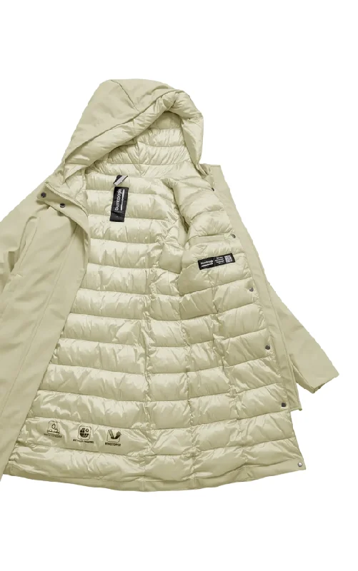 Bomboogie Giacca Parka con cappuccio da donna CW7144TNSR3 105 beige chiaro