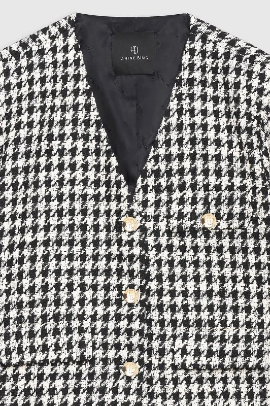 Cara Houndstooth Jacket