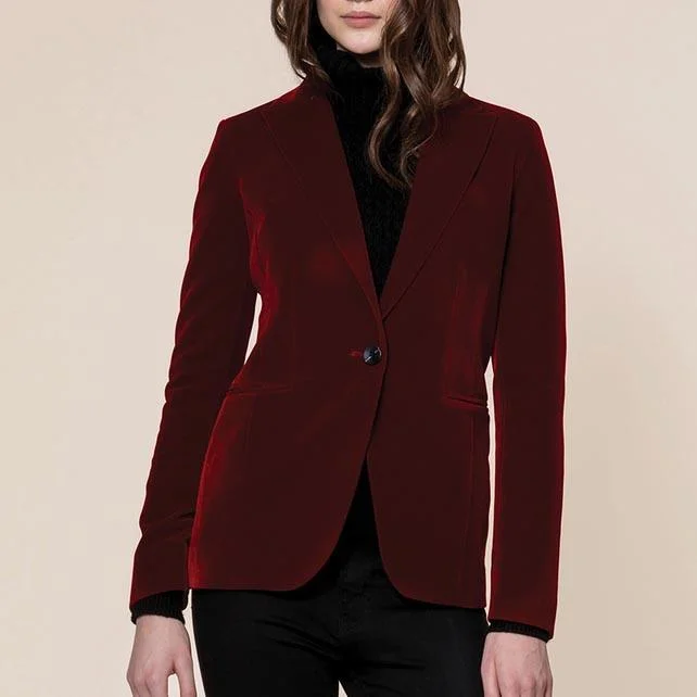 Emmy Tailored Jacket (Merlot)