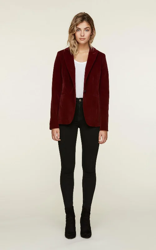 Emmy Tailored Jacket (Merlot)