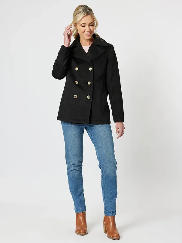 Gordon Smith Melton Coat Black