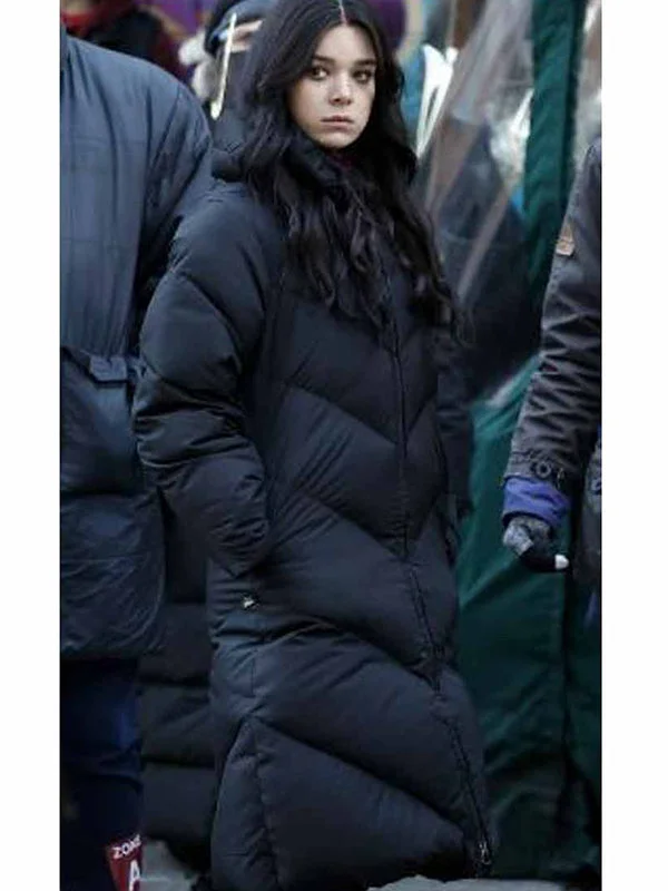 Hawkeye Hailee Steinfeld Black Puffer Coat