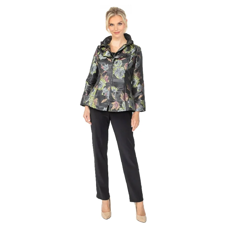 IC Collection Floral Jacquard Shimmer Jacket - 6637J